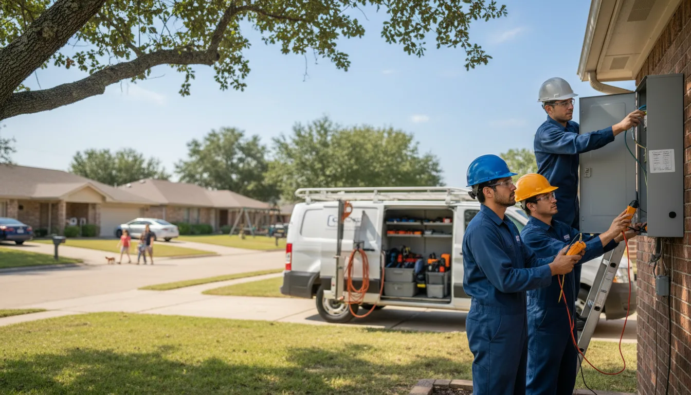 Certified electrician providing emergency electrical services in Camargo, IL